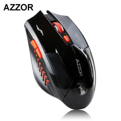 AZZOR Wireless Slient Computer Gaming Mouse Rechargeable Adjustable DPI