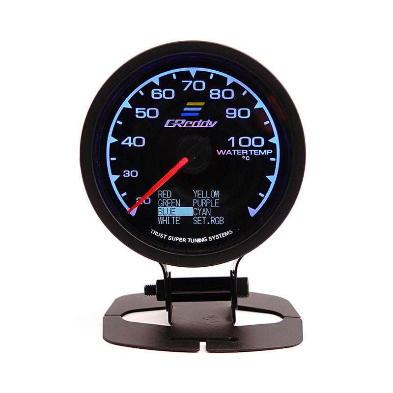 

GReddy 60mm Multi D/A Water Temperature Gauge 7 Light Colors LCD Display