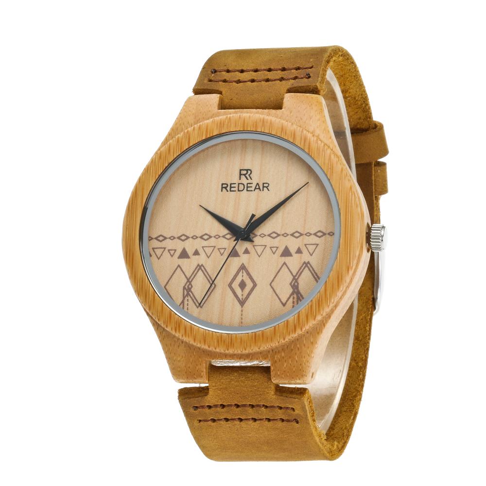 

Redear SJ1448-2 Wooden Quartz Watch-Female Brown