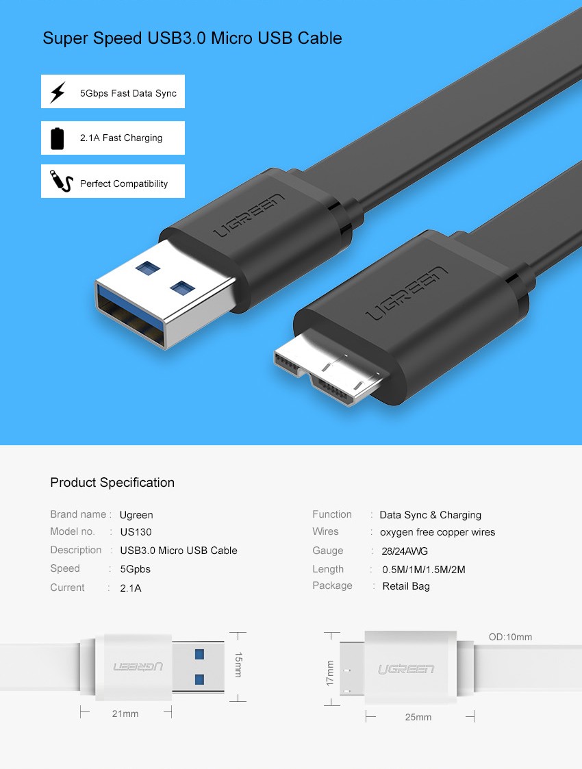 usb 3.0 data cable