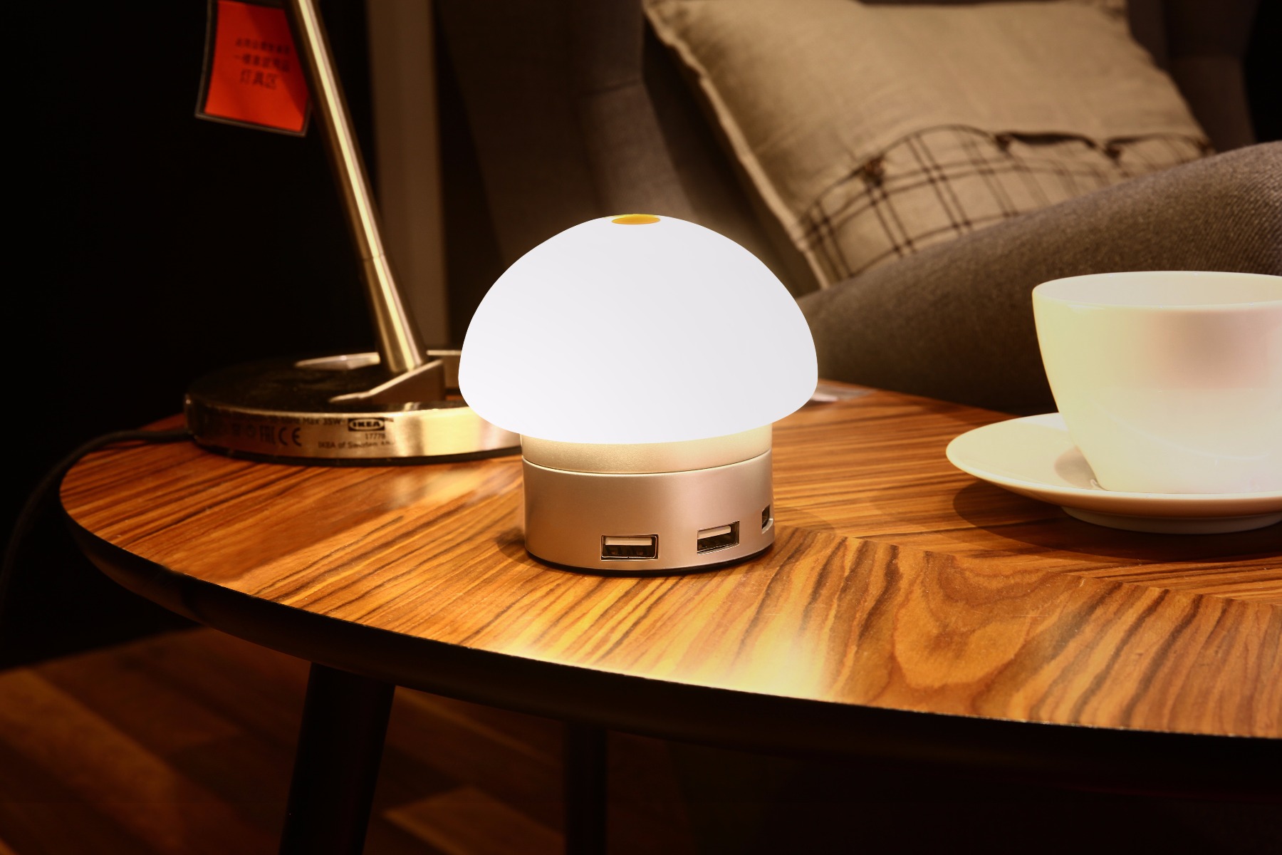 Seenda USB Charger 6 Port Hub Desktop LED Touch Lamp 