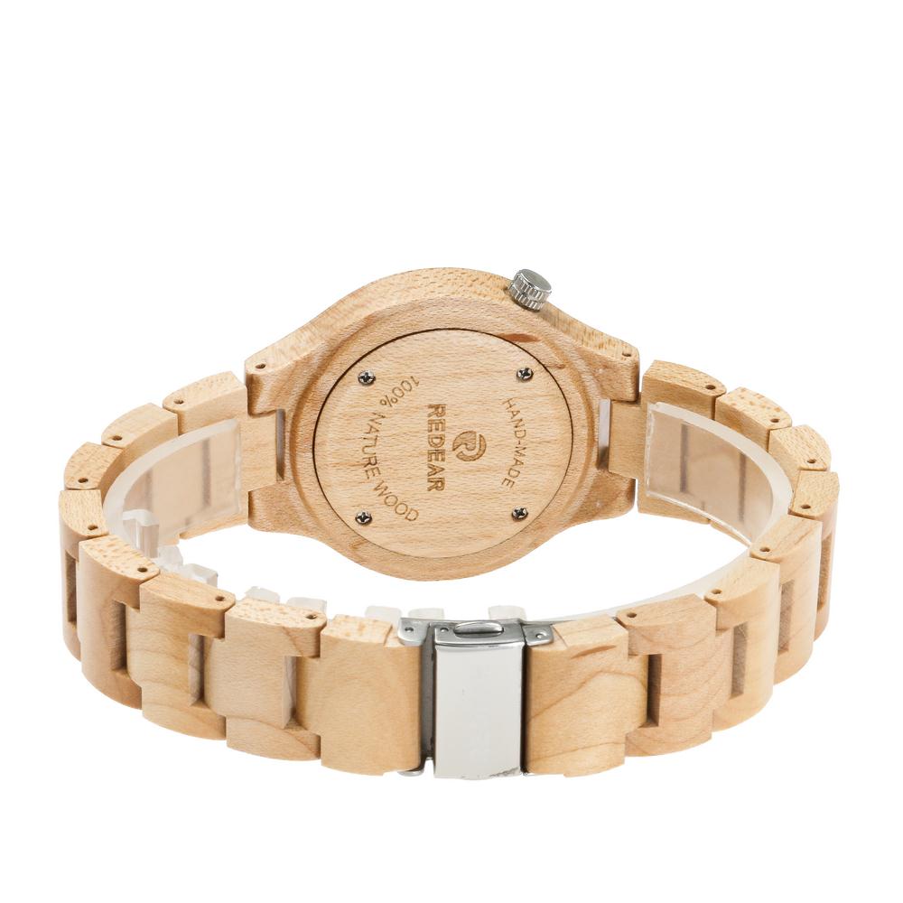 Redear SJ1603-2 Wooden Quartz Watch-Male