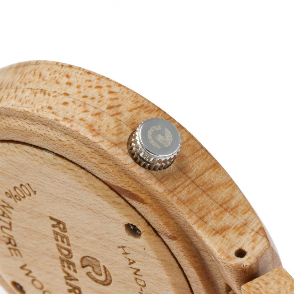 Redear SJ1603-2 Wooden Quartz Watch-Male