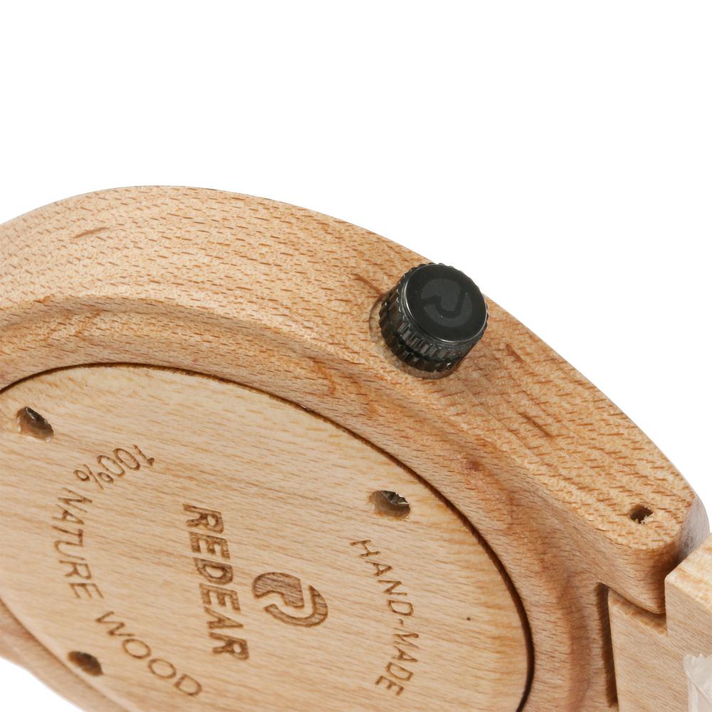 Redear SJ1603-1 Wooden Quartz Watch-Male