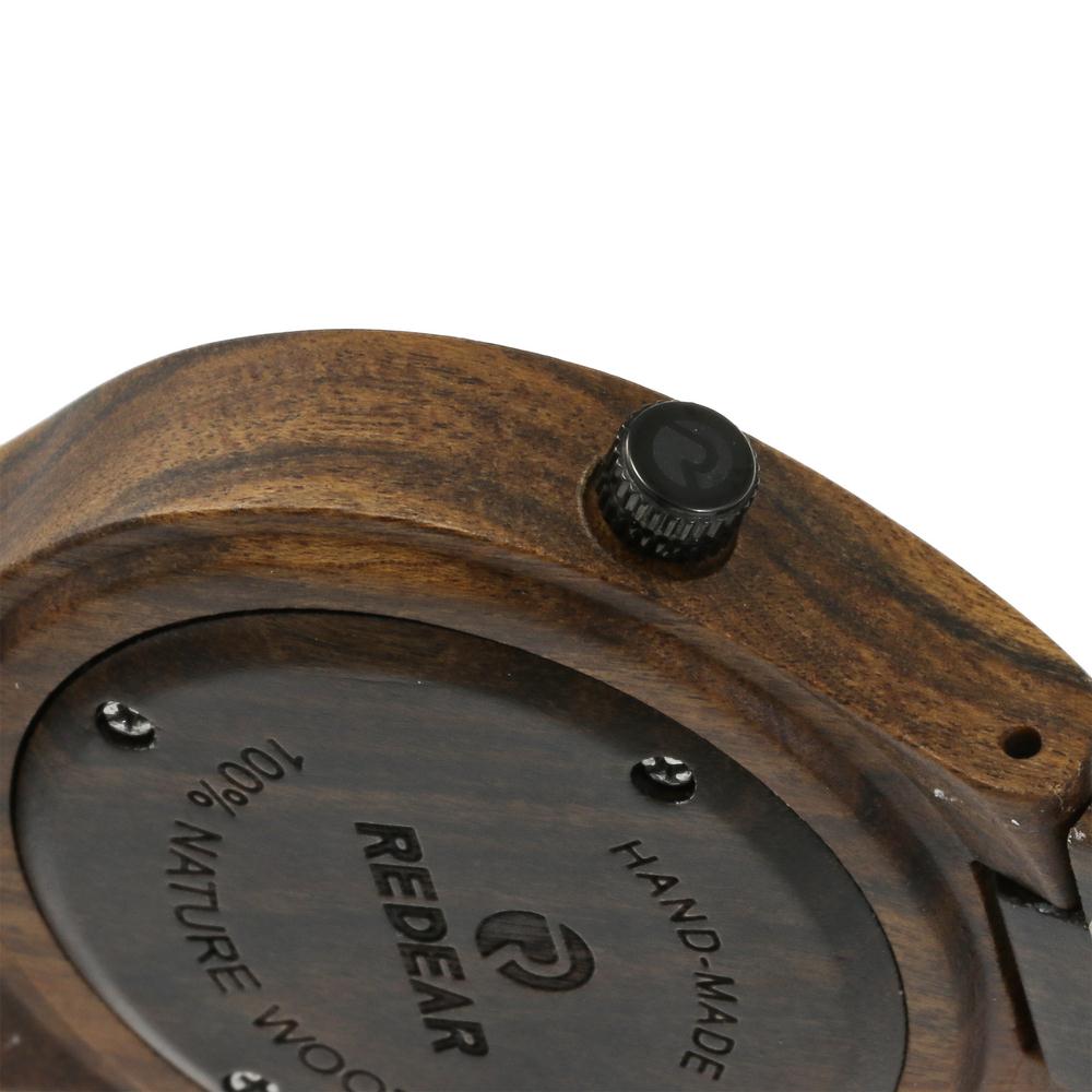 REDEAR SJ1603-3 Wooden Male Quartz Watch