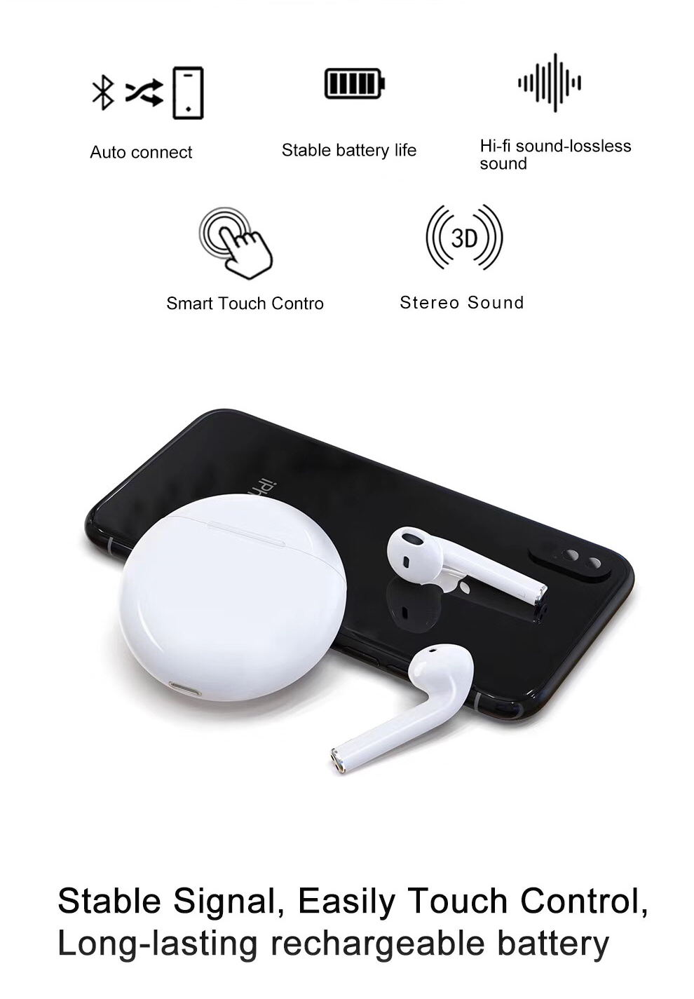 buy bilikay i51 tws touch wireless earphones