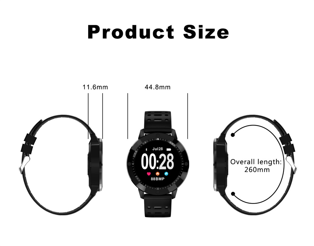 2019 cf58 ip67 waterproof smartwatch
