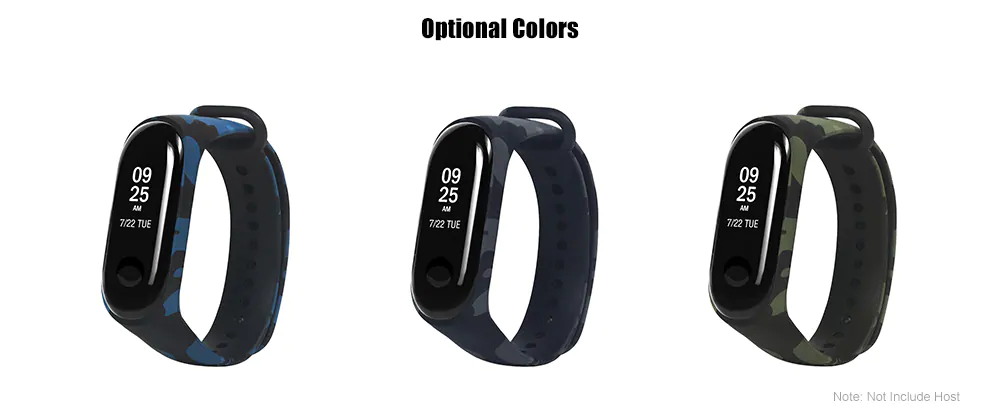 new xiaomi mi band 3 camouflage replacement watchband