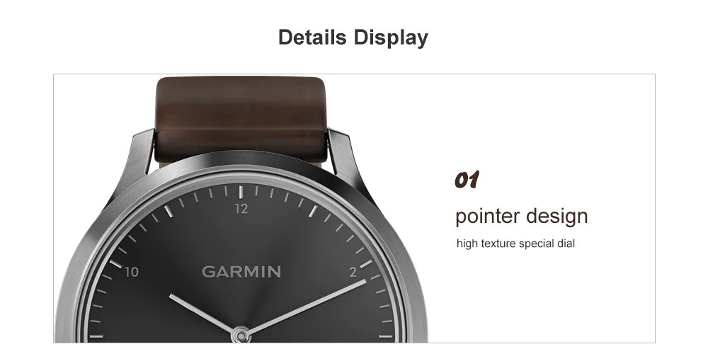 garmin vivomove hr classic smartwatch display