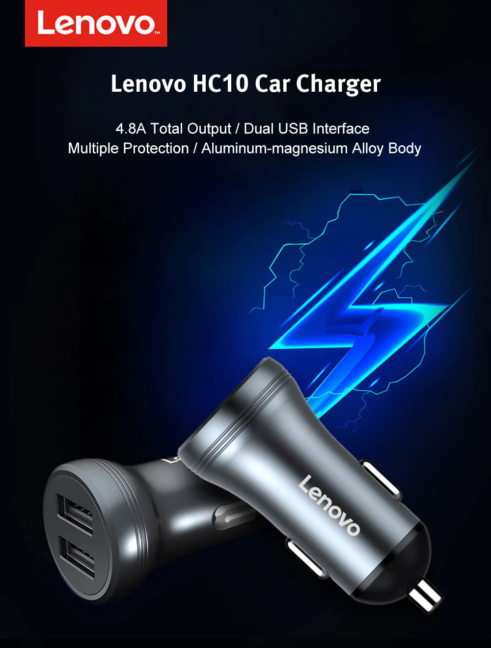 lenovo hc10 4.8a car charger