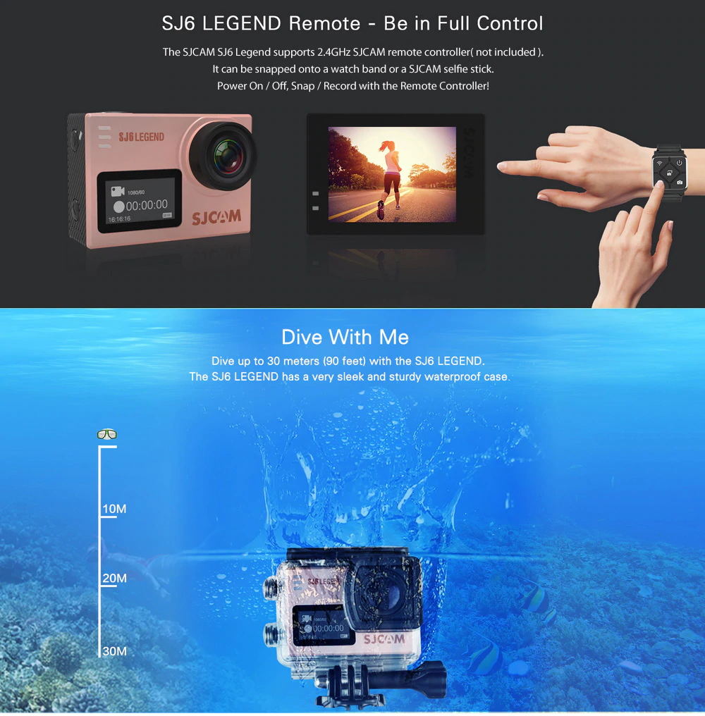 2019 sjcam sj6 legend action camera