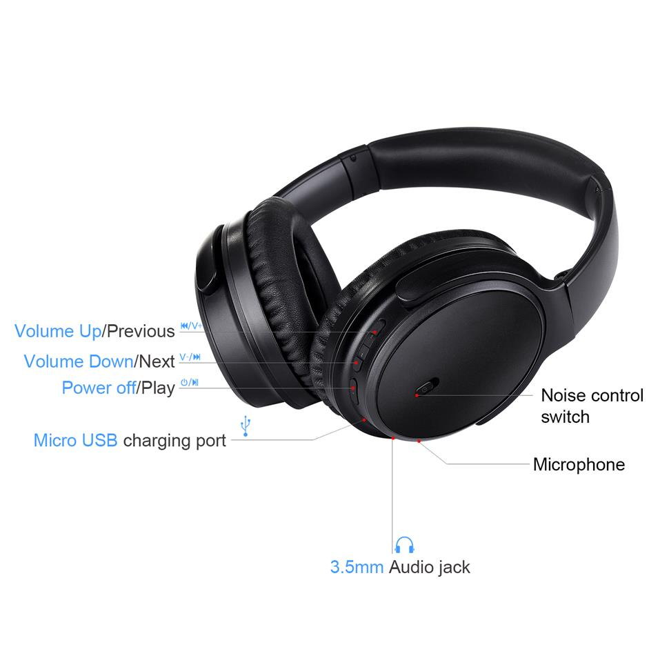 v8s anc foldable headphones