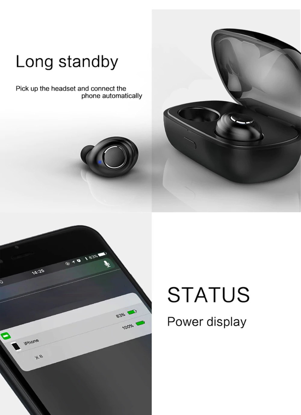 best x8 tws mini bluetooth earphones