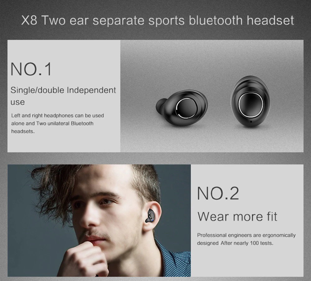 x8 tws mini bluetooth earphones