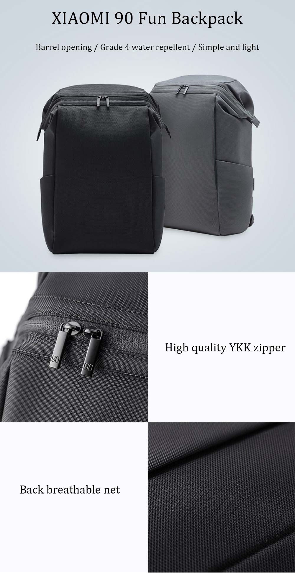 xiaomi 90 fun portable laptop backpack