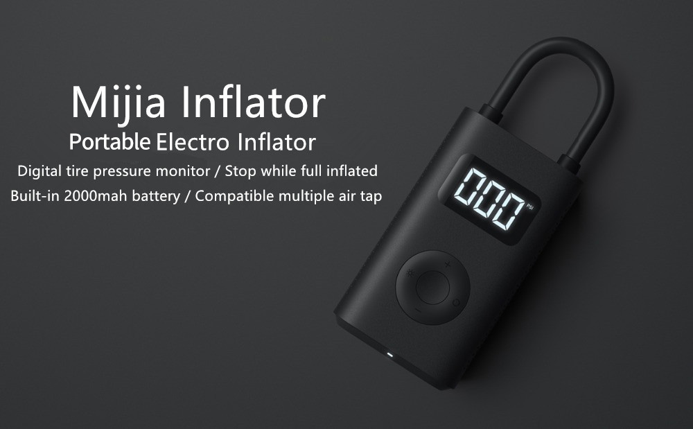 xiaomi mijia portable electric inflator pump
