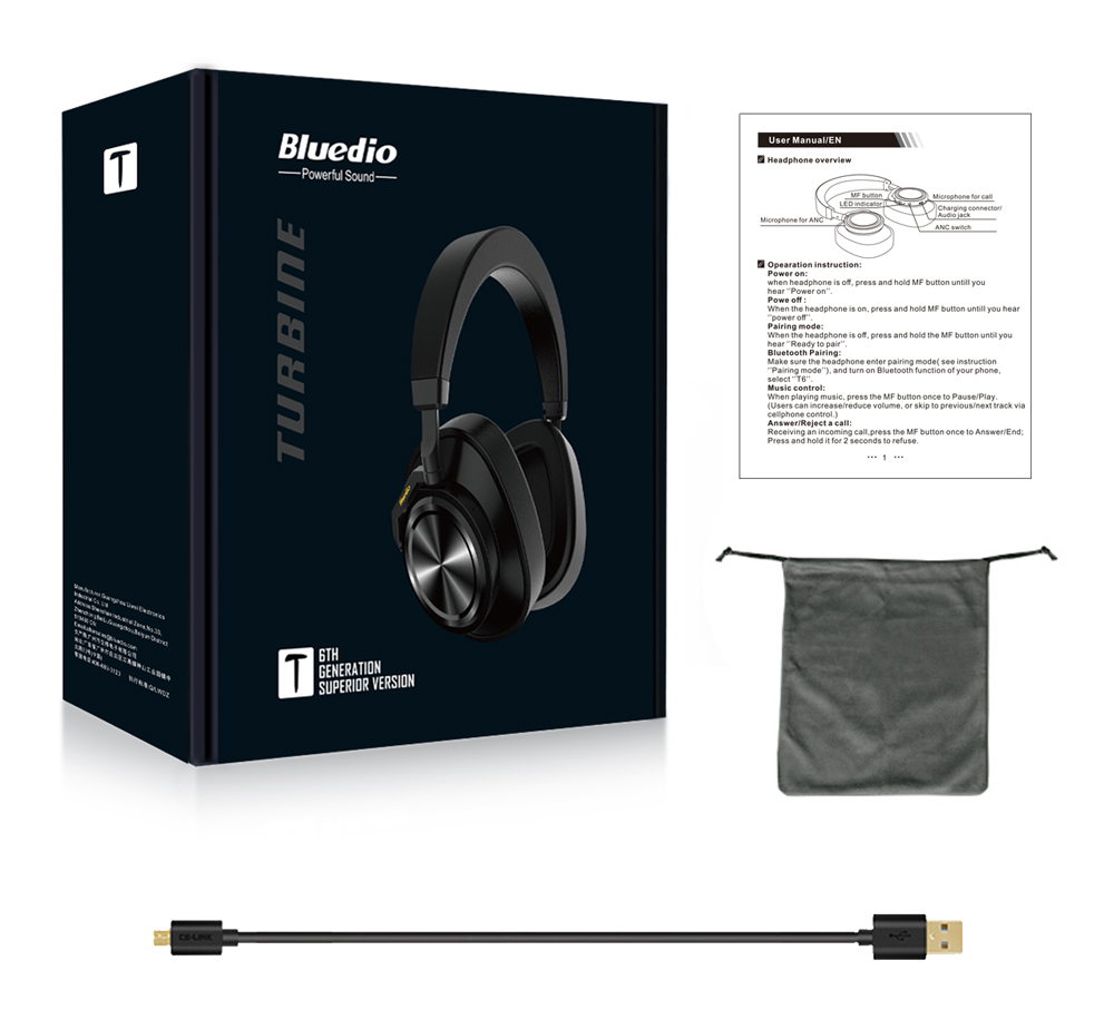 new bluedio t6s headphone