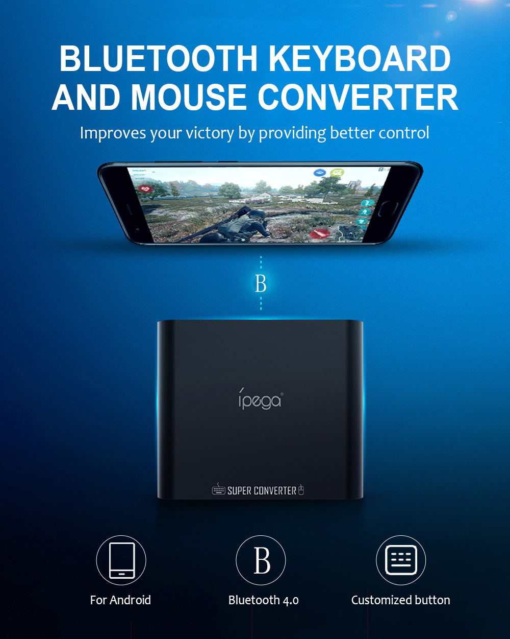 ipega pg-9116 wireless bluetooth converter