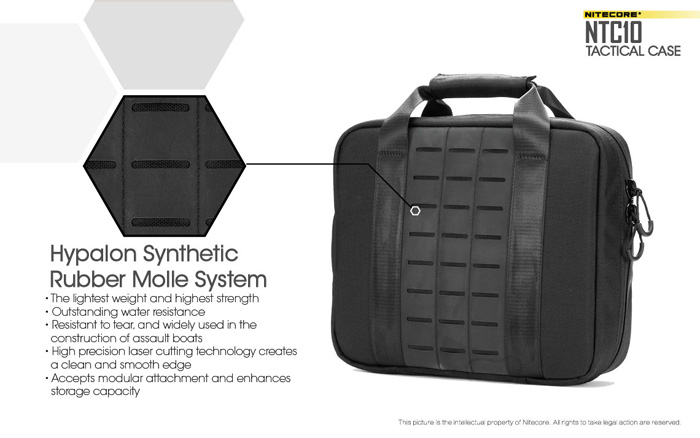 buy nitecore ntc10 nylon fabric tactical case