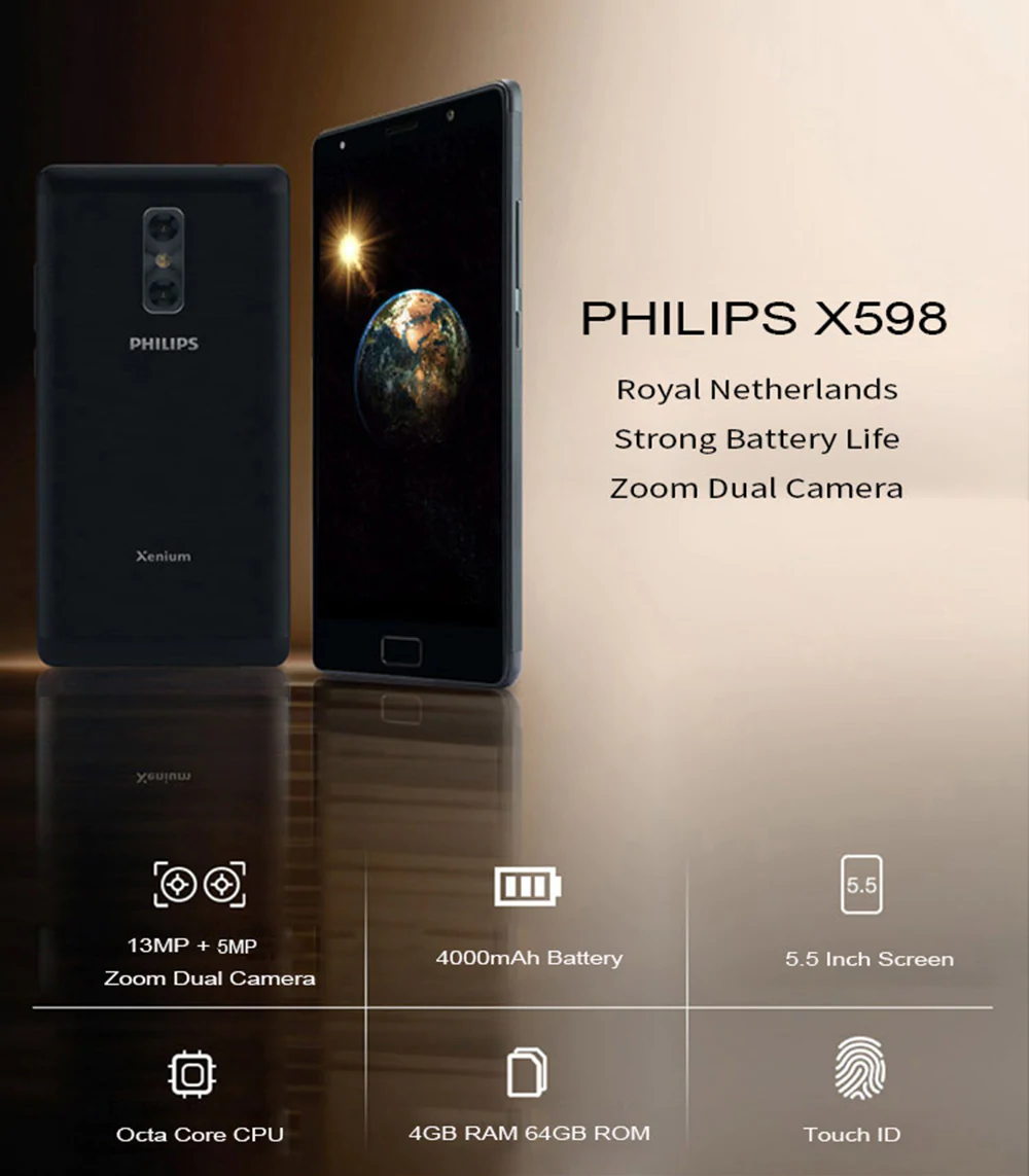 philips x598 4g smartphone