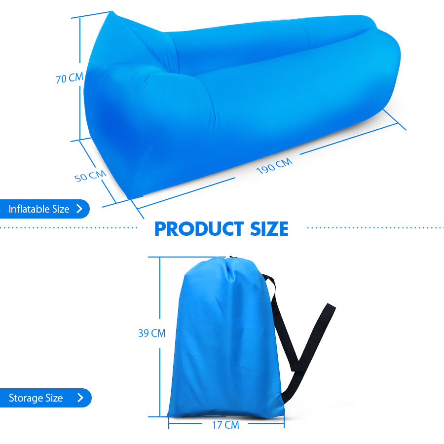 2019 square-headed air inflatable lazy sofa