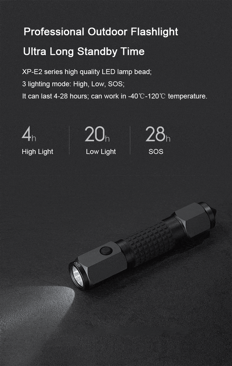 xiaomi 4 in 1 leao a10 xpe2 3modes led flashlight