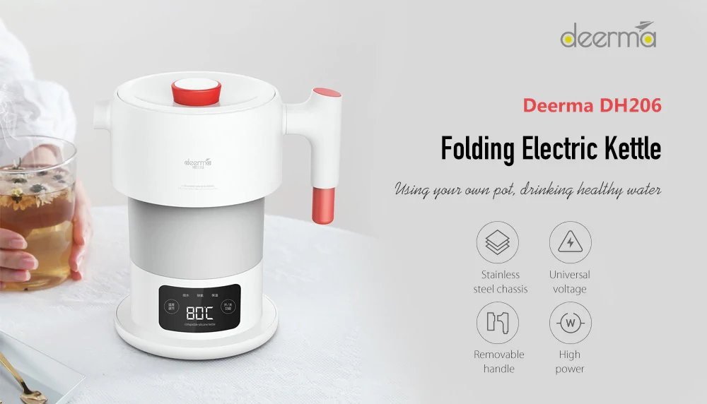 xiaomi deerma dh206 folding electric kettle