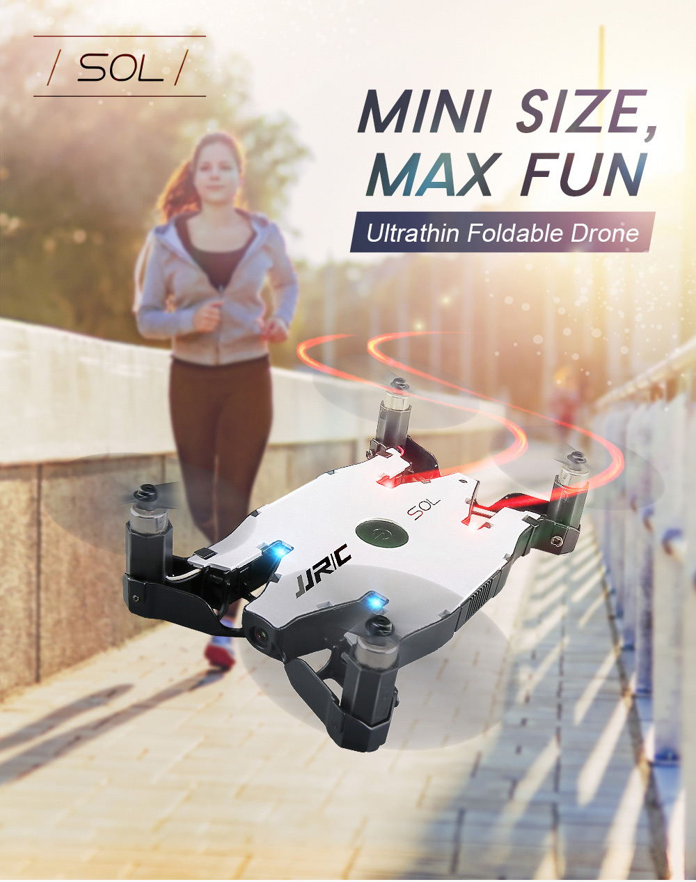 jjrc h49 sol mini foldable rc pocket selfie drone