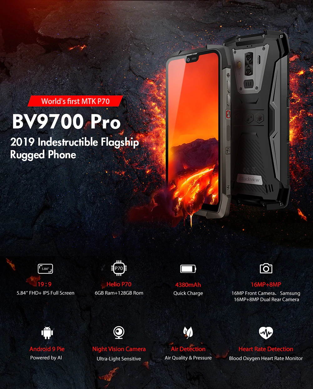 blackview bv9700 pro smartphone