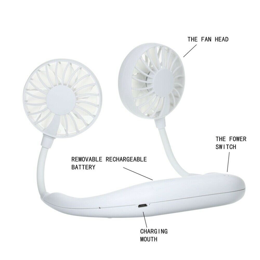 buy neckband dual cooling mini fan
