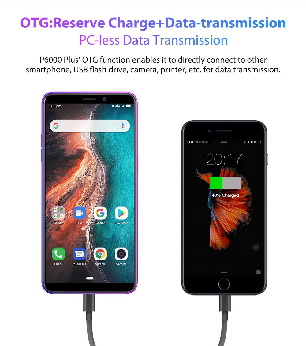 2019 ulefone p6000 plus 4g smartphone