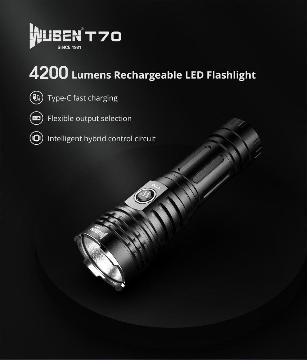 wuben t70 flashlight