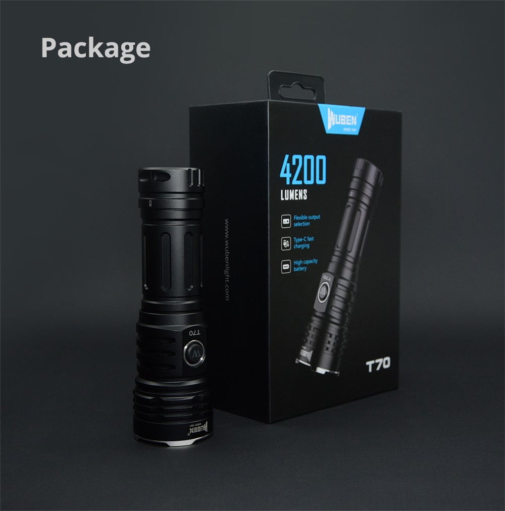 wuben t70 led flashlight online