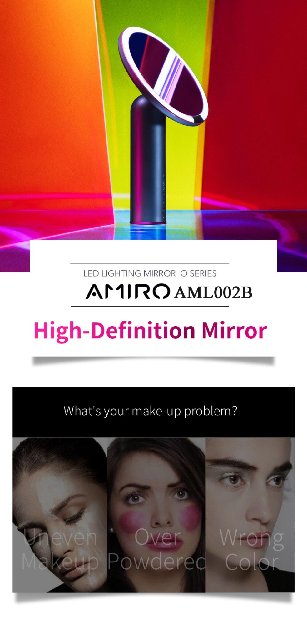 xiaomi amiro aml002b makeup mirror