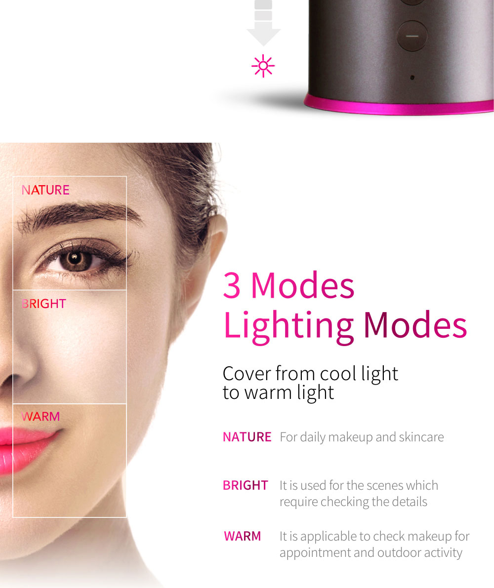 xiaomi amiro aml002b led lighting makeup mirror