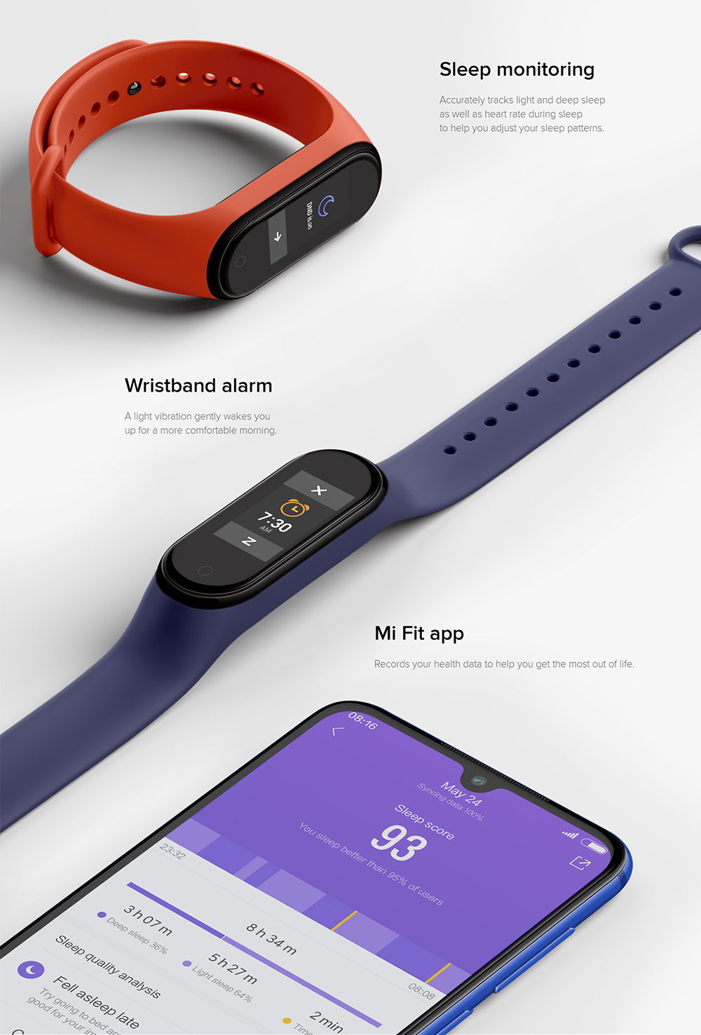 xiaomi mi band 4 smart wristband for sale