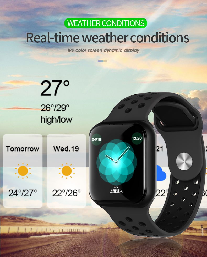 f8 smart watch ip67 waterproof 2019