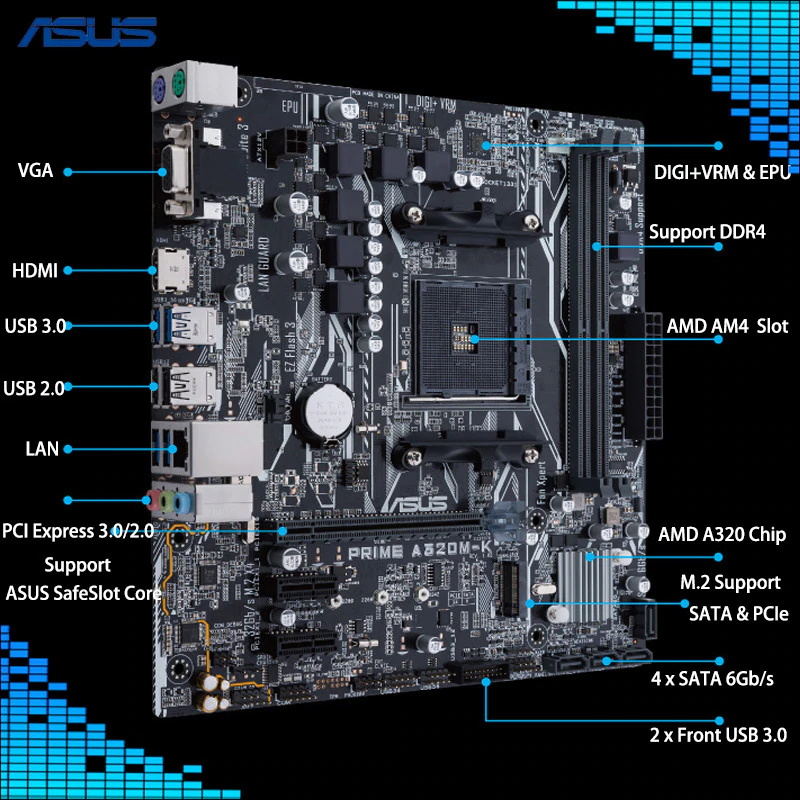 buy asus prime a320m-k motherboard