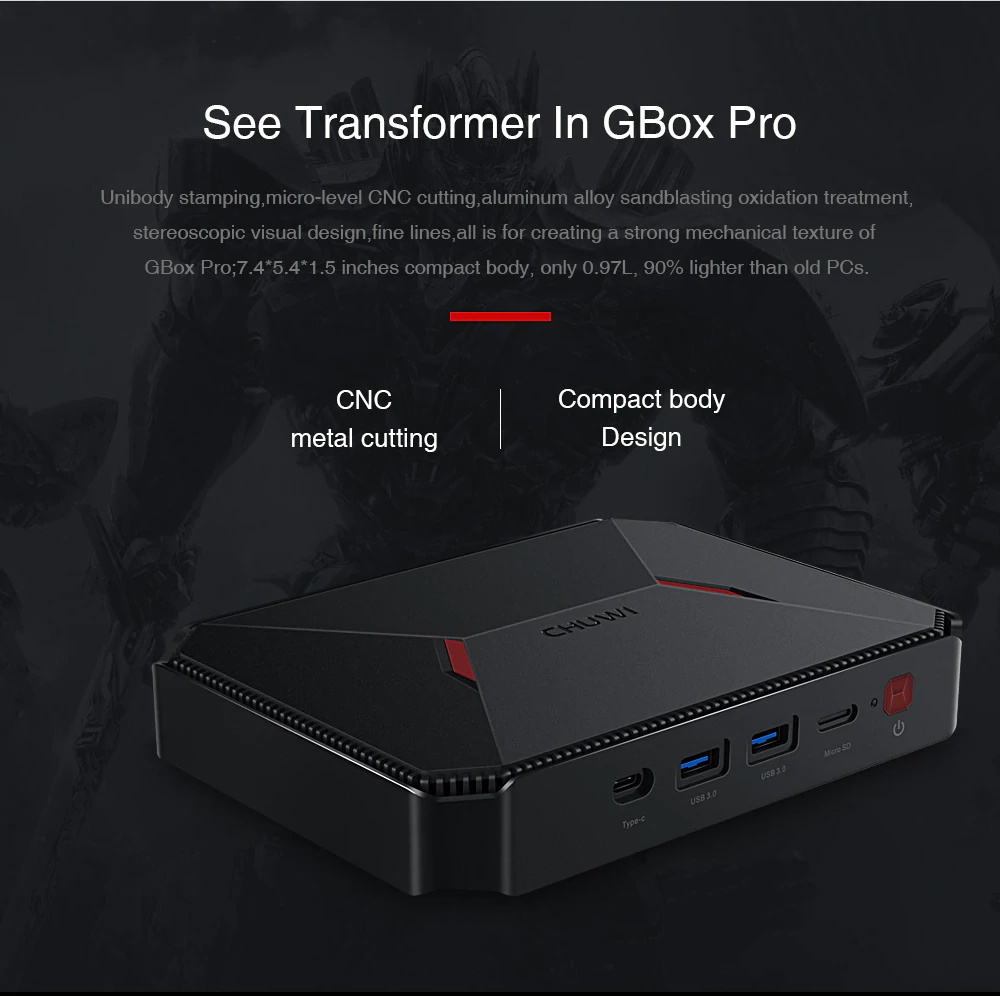2019 chuwi gbox pro mini pc 4gb 64gb