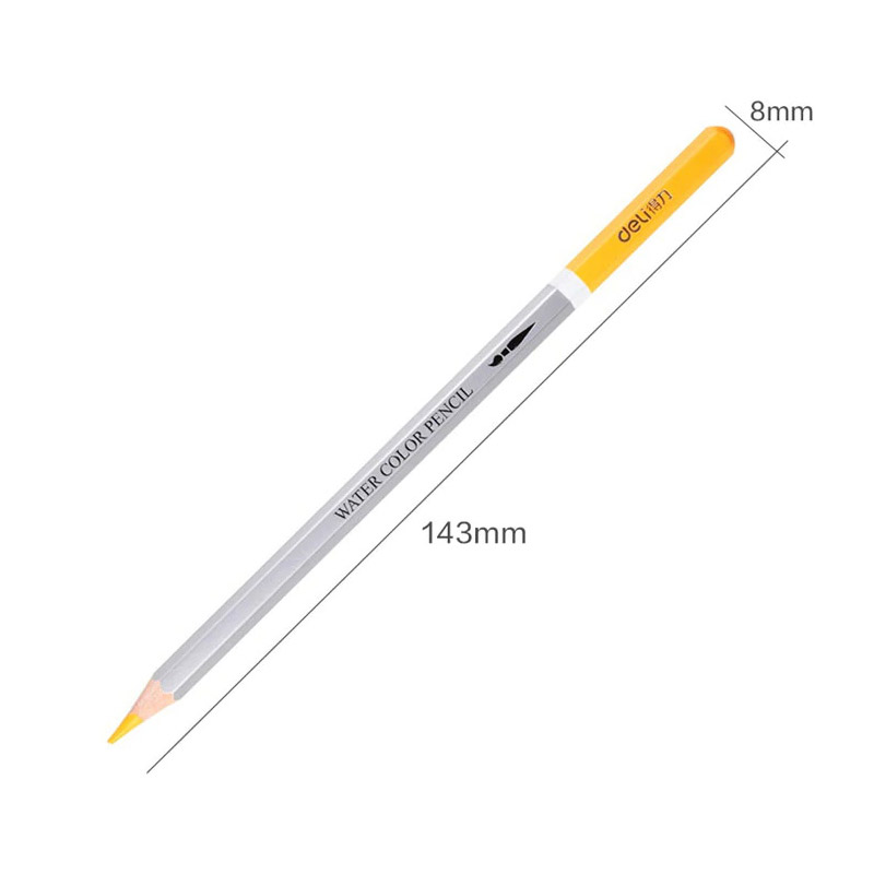 deli 24pcs water soluble color pencil price