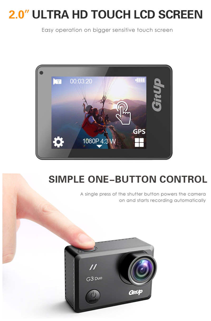 gitup g3 duo action camera price