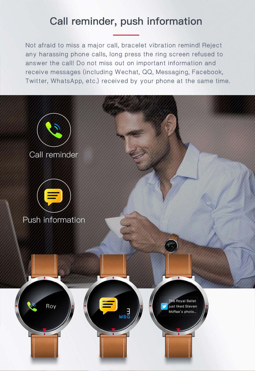 new goral s2 pro leather band smartwatch