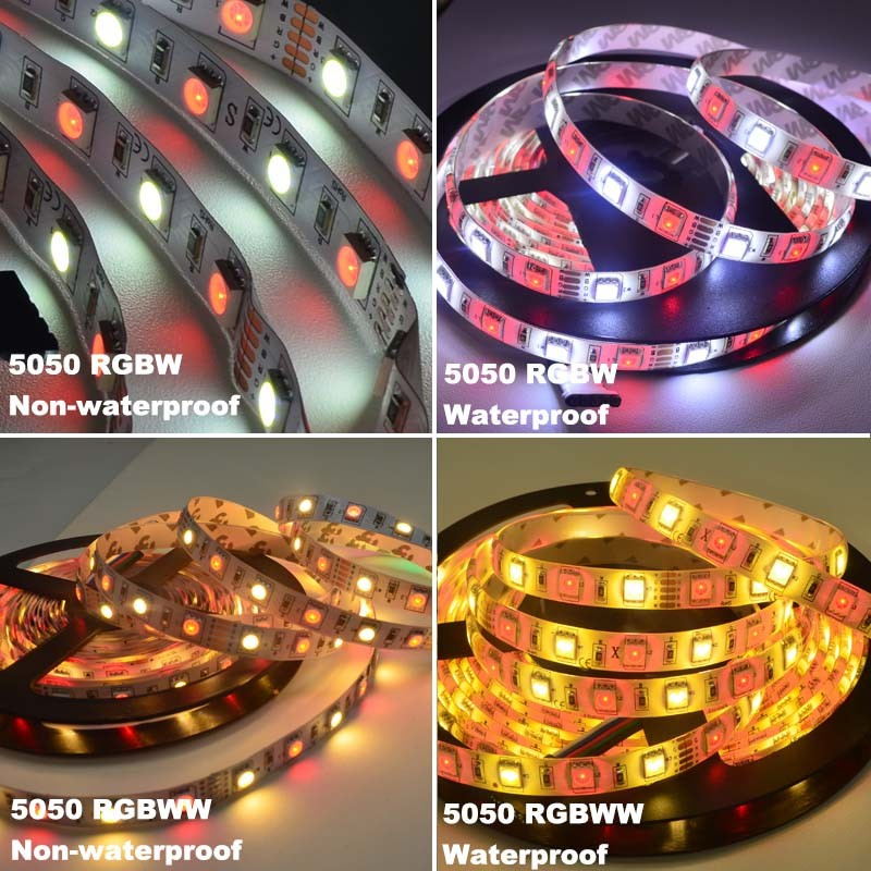 new jiawen 5m 5050 rgbw led strip lights set