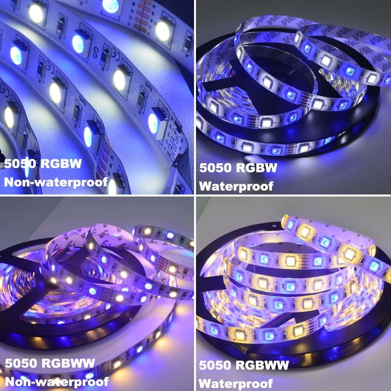 cheap jiawen 5m 5050 rgbw led strip lights set