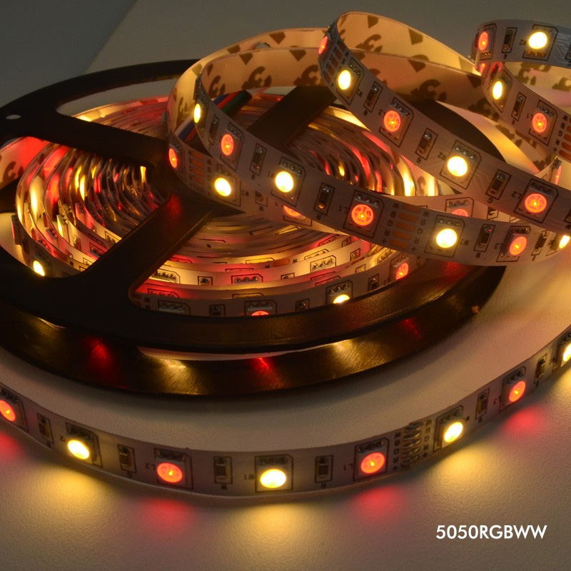 new jiawen 5m 5050 rgbw light strip set