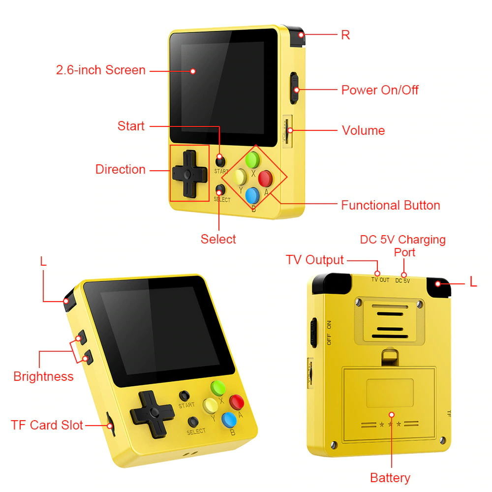 2019 ldk game 2.6inch game console