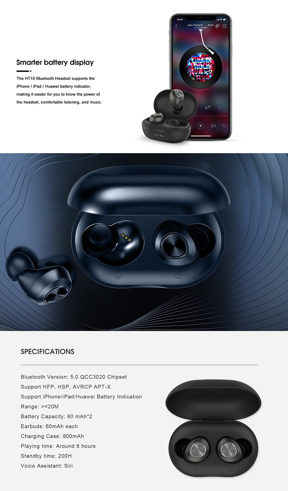 lenovo ht10 tws earphone 2019