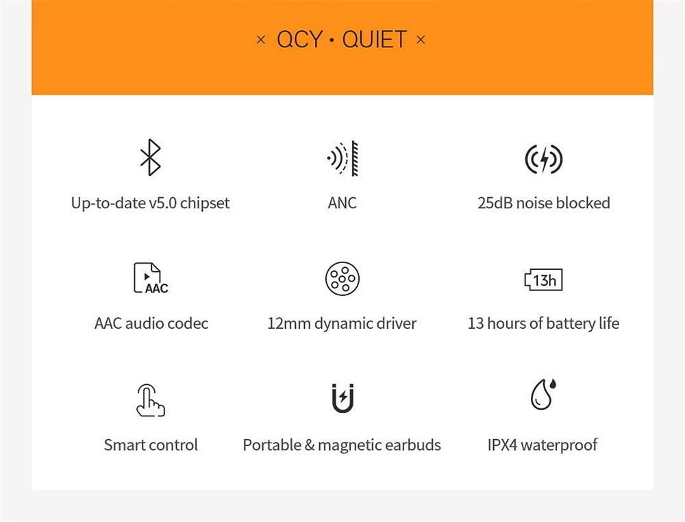 qcy l2 wireless bluetooth earphones for sale