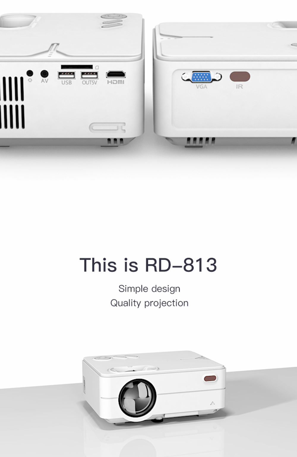 rigal rd-813 1080p projector for sale