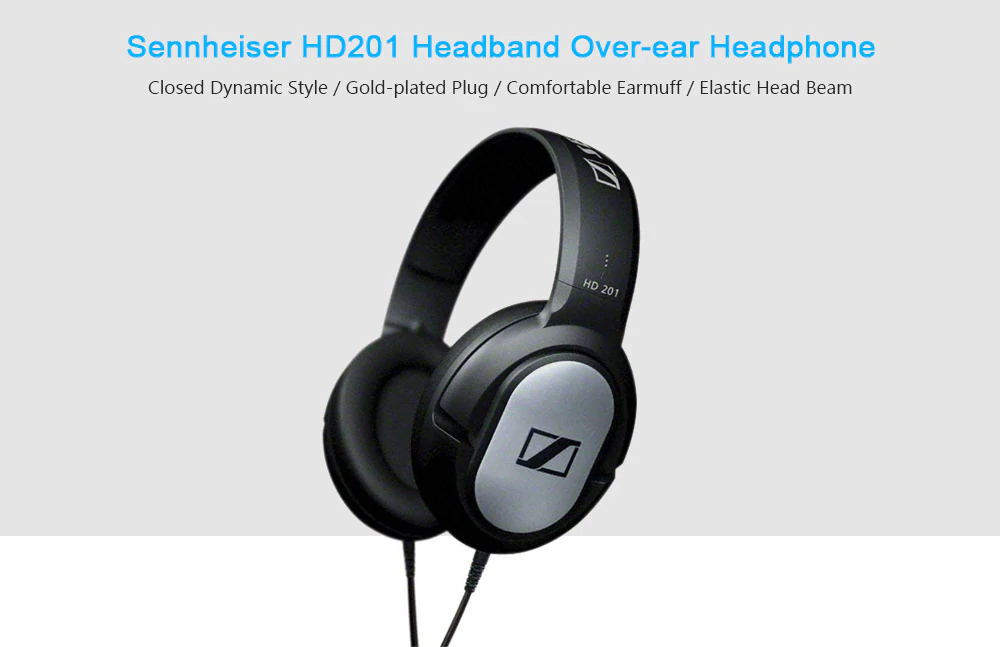 sennheiser hd201 wired headphone